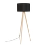 Zuiver - Tripod Wood Lampadaire, chêne / noir