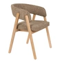 Zuiver - Chaise avec accoudoirs Bright, marron