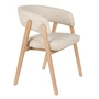 Zuiver - Chaise avec accoudoirs Bright, beige
