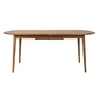 Zuiver - Twist Table de salle à manger 185 / 240 x 90 cm, noyer