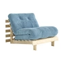 Karup - Roots Fauteuil-lit 90 cm, pin naturel / bleu hazy (554)