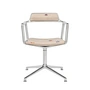 Vipp - 452 Swivel Siège pivotant sur patins, aluminium poli / Montafon (édition Guesthouse)
