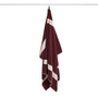 HAY - Serviette de bain « Stripe », 100 x 150 cm, bordeaux