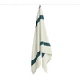 HAY - Serviette « Stripe », 70 x 140 cm, bleu pétrole