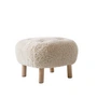 & Tradition - Pouf ATD1, Sheep Moonlight / chêne huilé