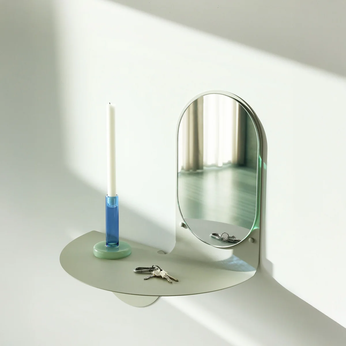 Flip Miroir, 53 x 63 cm, gris de & klevering