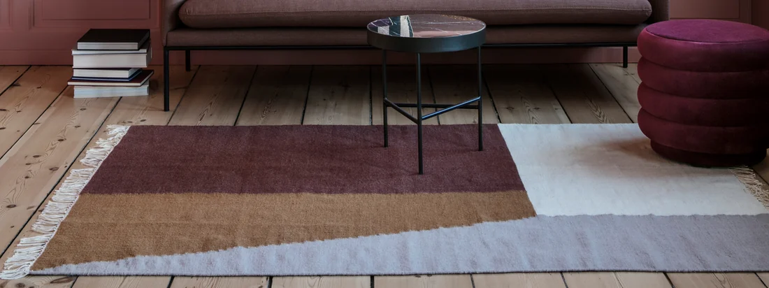 Ferm Living - Tapis Kelim Square - Bannière de collection