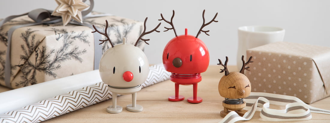 Les figurines de Noël de Hoptimist, conçues avec amour, sont disponibles dans une grande variété de versions - que ce soit en bonhomme de neige, en père Noël, en renne, etc.
