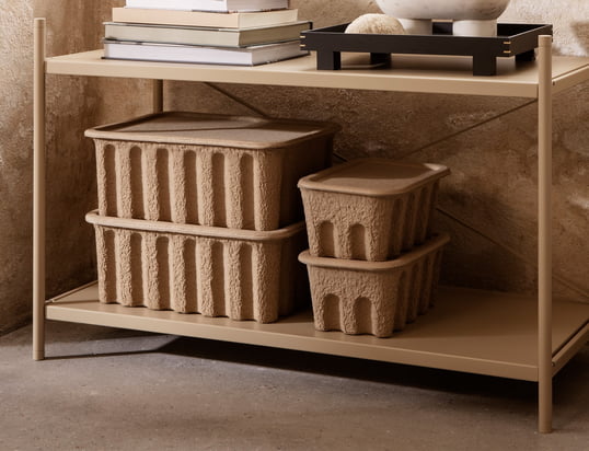 ferm Living - Paper Pulp Boîte de rangement, marron