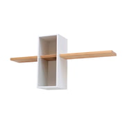 Edition Compagnie - étagère Max, blanche / hêtre