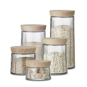 Rosendahl - Grand Cru bocaux en verre avec couvercle en bois