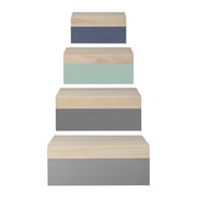 Bloomingville - Boîtes en bois (set de 4)