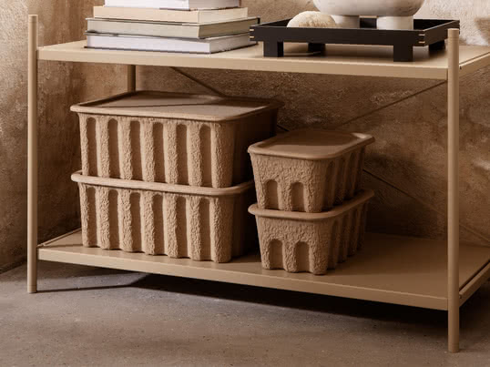ferm Living - Paper Pulp Boîte de rangement, marron