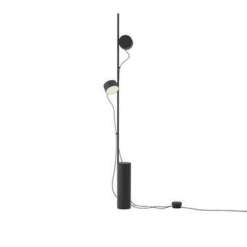 Post LED lampadaire de Muuto en noir