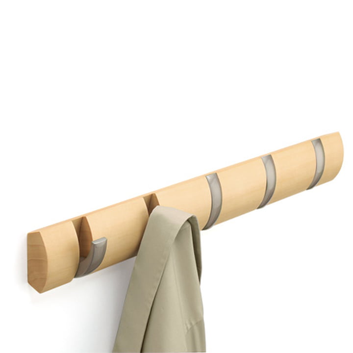 Umbra - Flip Hook Porte-manteau avec 5 pièces en nature