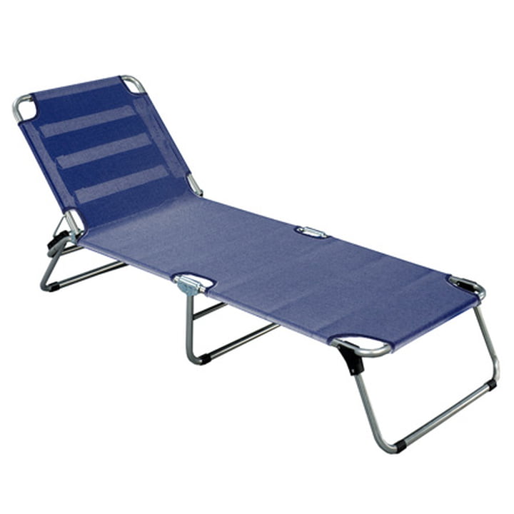Amigo Chaise longue à trois pieds en aluminium de Fiam en bleu foncé