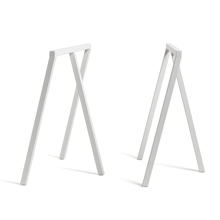 Loop - Tréteaux Stand Frame de Hay en blanc (2 pièces)