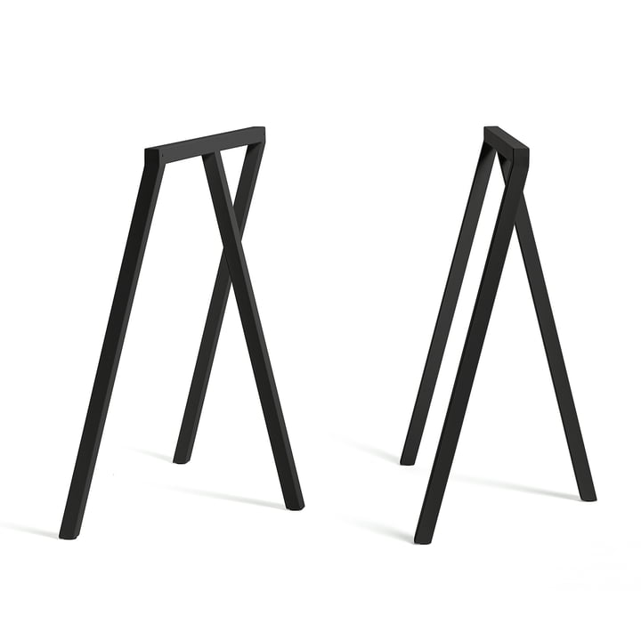 Loop - Tréteaux Stand Frame de Hay en noir (2 pièces)