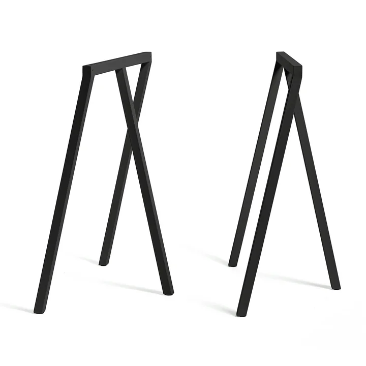 Loop - Tréteaux Stand Frame High de HAY en noir (2 pièces)