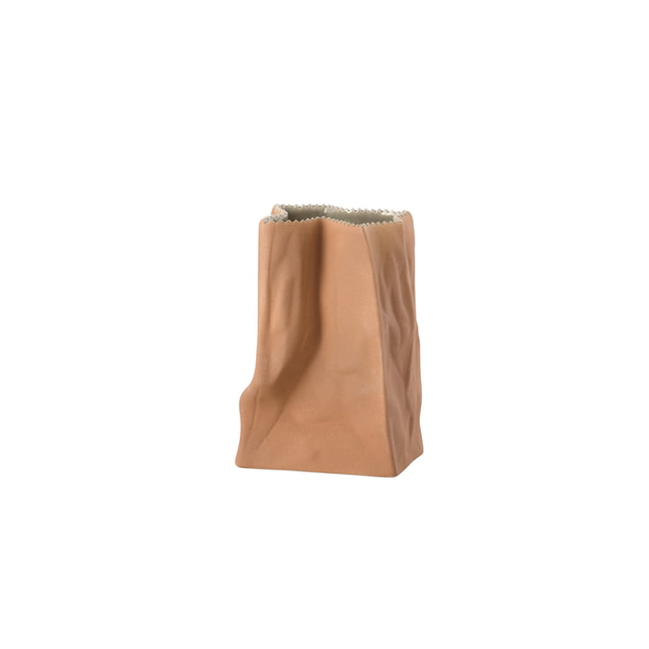 Rosenthal - Vase sac en papier, 14 cm, marron clair