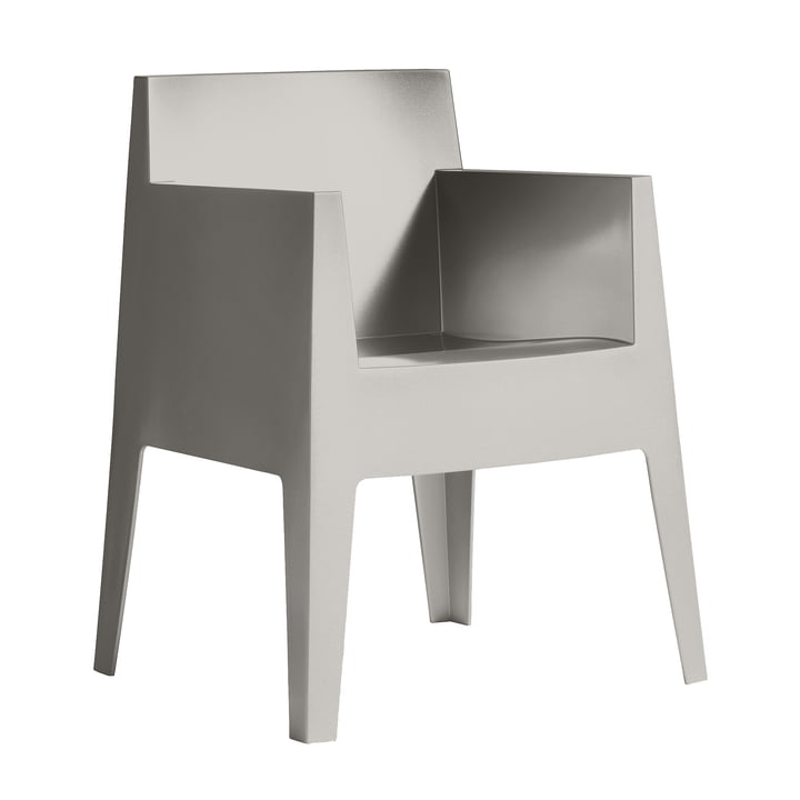 Toy Chaise avec accoudoirs, gris (G17) de Driade
