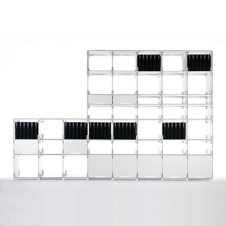 Plattenbau Système étagères à emboiter, exemple d'utilisation