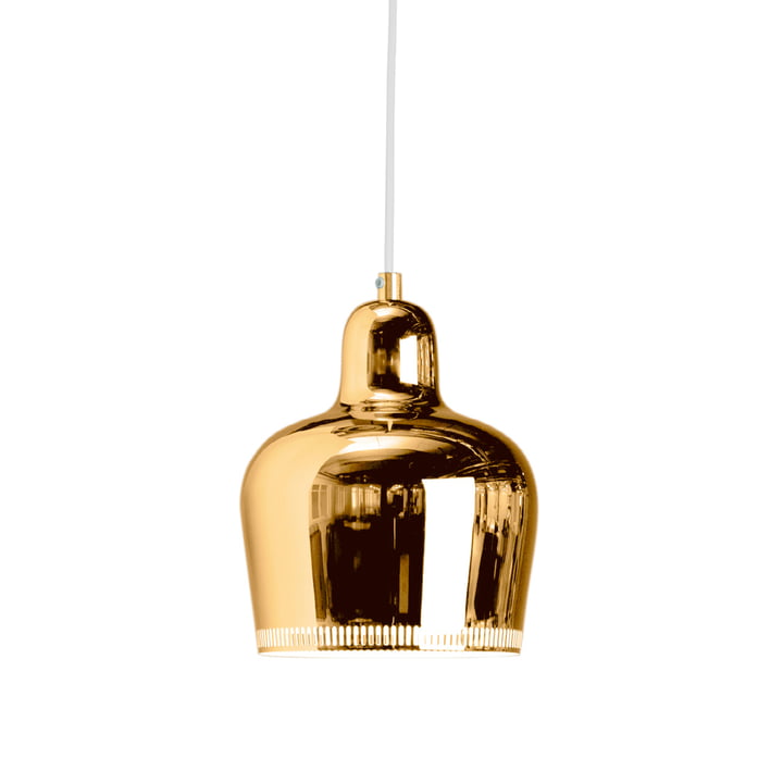 La lampe suspendue A 330S Golden Bell de Artek , en laiton