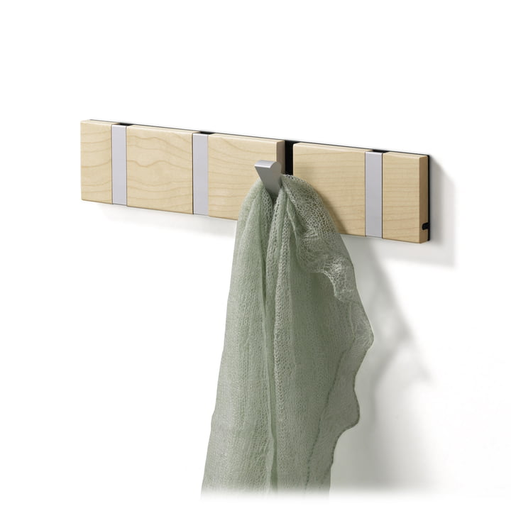 Loca - porte-manteau Knax 4 - érable, alu