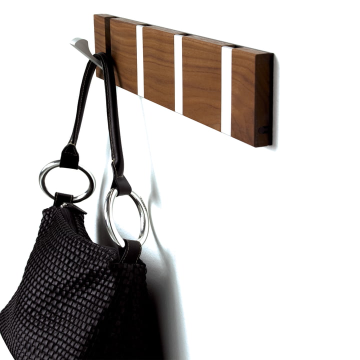 Loca porte-manteau Knax 4 noix, aluminium