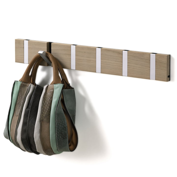 LoCa - Portemanteau Knax 6 patères, chêne