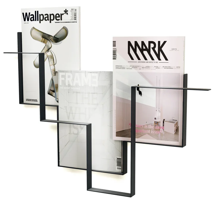 Frederik Roijé - Porte magazines Guidelines en gris foncé