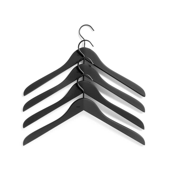 HAY - Soft Coat Slim cintre en noir