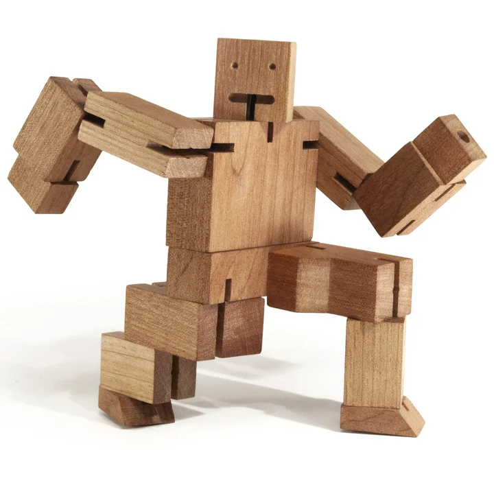 Le site Cubebot de Areaware à genoux