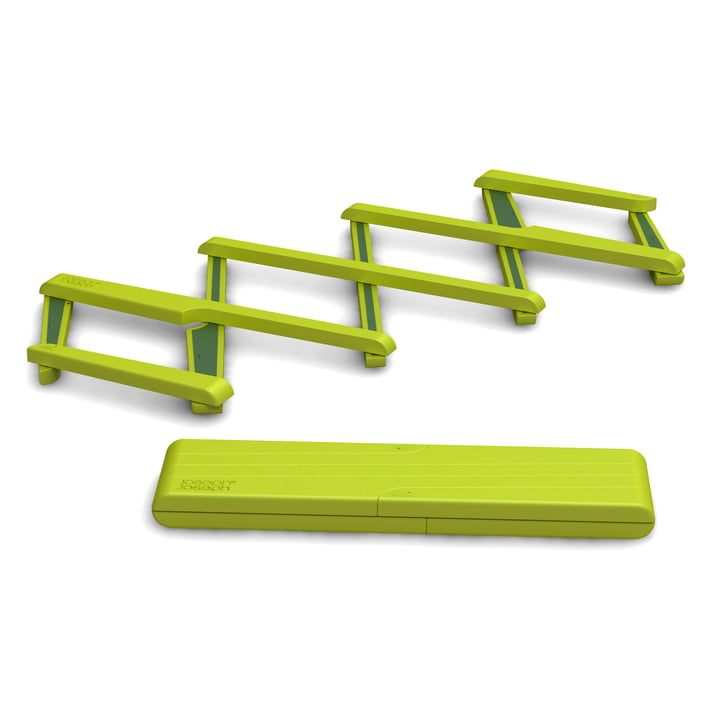 Joseph Joseph - Dessous de plat extensible Stretch - vert, ouvert/fermé