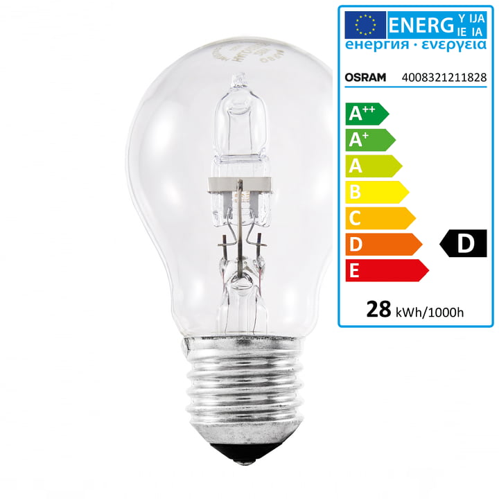Ampoule halogène Osram Classic A Eco E27