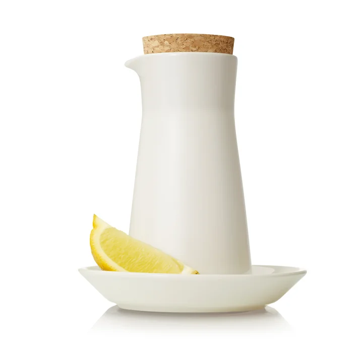 Pichet Teema avec bouchon, 0,2 l et soucoupe en blanc par Iittala