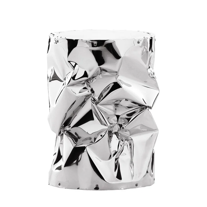 Tab.u Collection Table d'appoint / tabouret H 43 Ø 30 cm de Opinion Ciatti en chrome