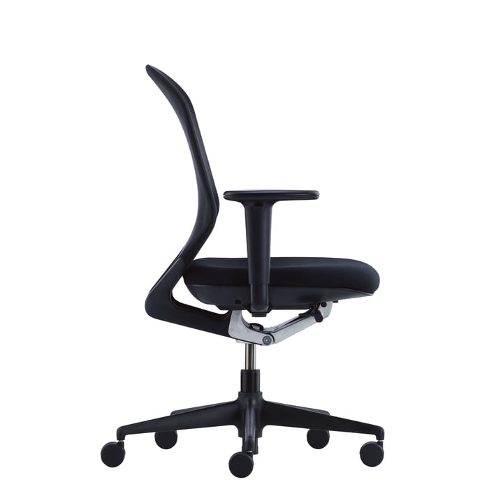 Vitra MedaPal, noir, accoudoirs