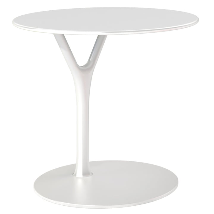 La table blanche Wishbone de Frost