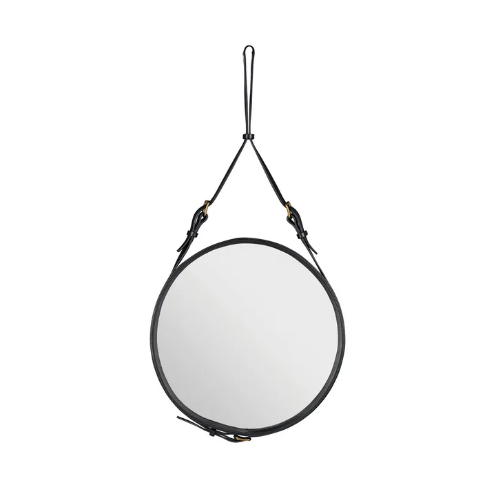 Adnet Miroir Ø 45 cm de Gubi en noir