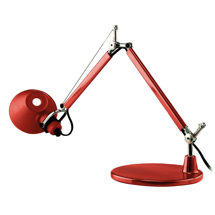 Tolomeo Micro Lampe de table de Artemide en rouge