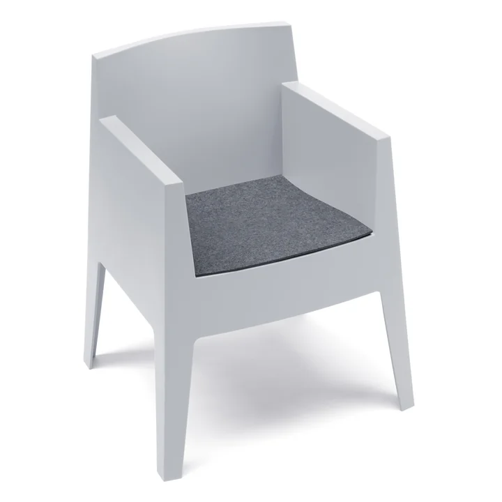 Hey Sign - Revêtement en feutre pour chaise Toy de Driade, anthracite 5 mm, antidérapant
