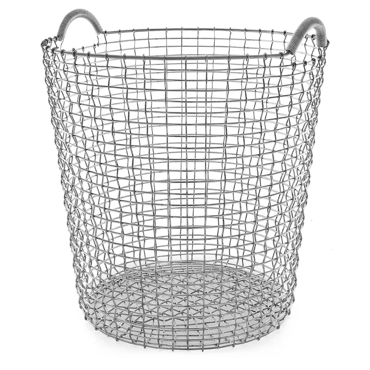 Corbeille en fil Classic 65 de Korbo en acier inoxydable
