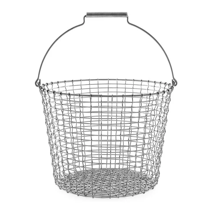 Corbeille en fil métallique Bucket 24 de Korbo en acier inoxydable