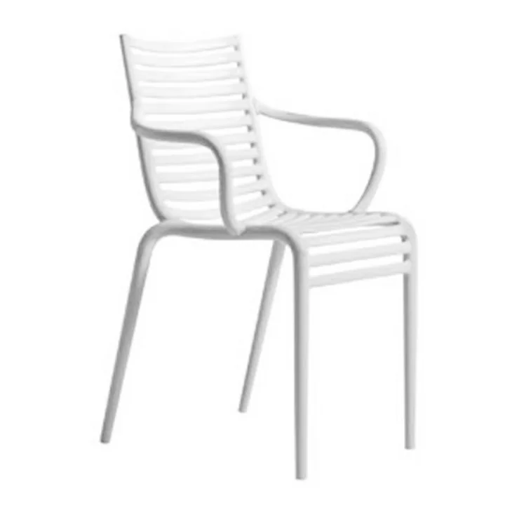 PIP-e Chaise avec accoudoirs, blanc (B4) de Driade