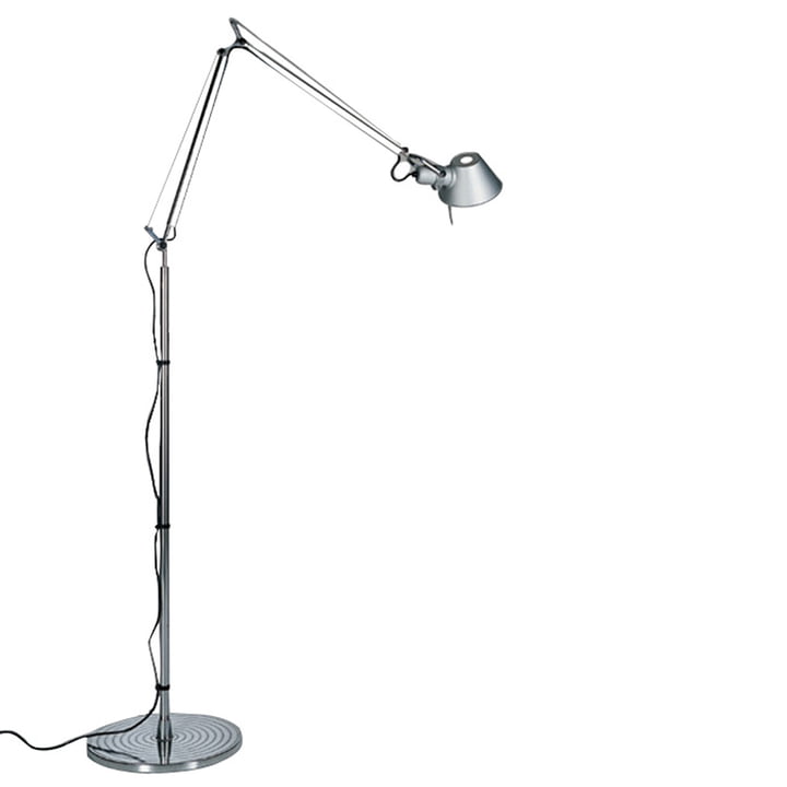 Artemide - Lampadaire Tolomeo Terra, corps aluminium, lampe halogène