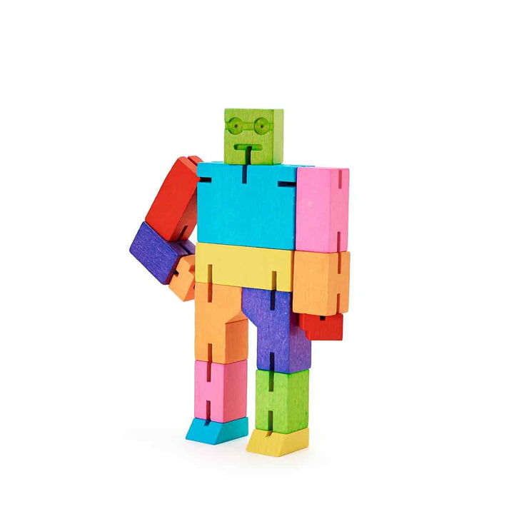 Le multicolore Cubebot de Areaware , micro, multicolore