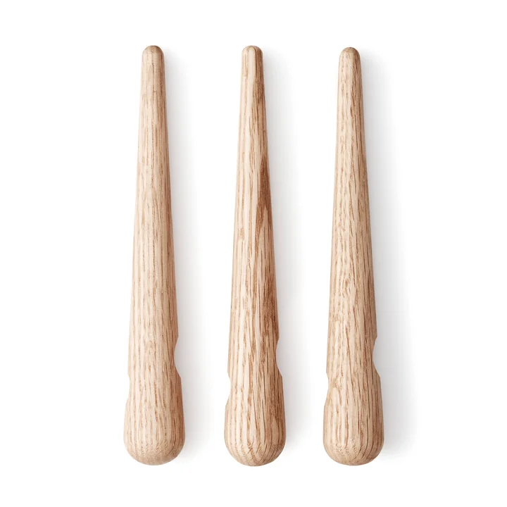 Normann Copenhagen - Timber Dessous de verre - individuellement, côte à côte
