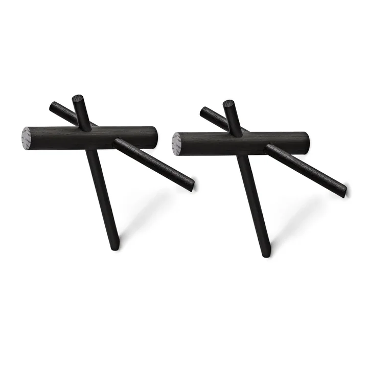 Normann Copenhagen - Sticks Crochet, noir - Lot de 2