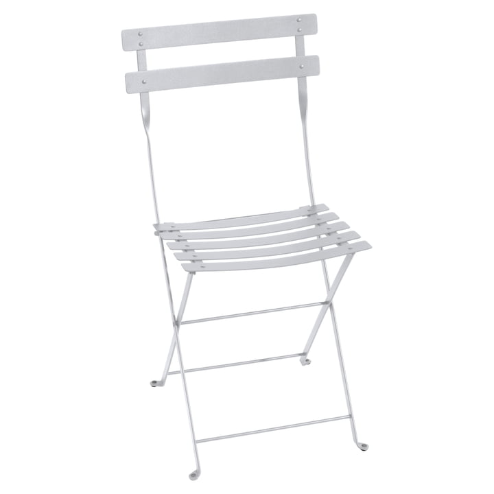 Bistro Chaise pliante de Fermob en métal blanc coton